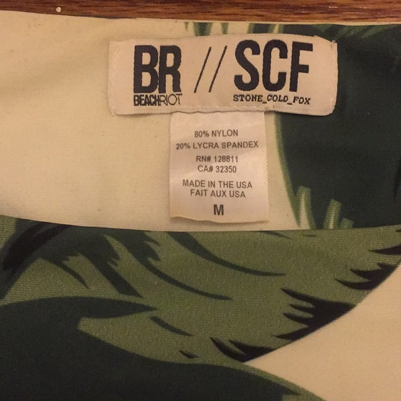 Beach Riot x Stone Cold Fox Palm Print Swim Bottom - Picture 4 of 5